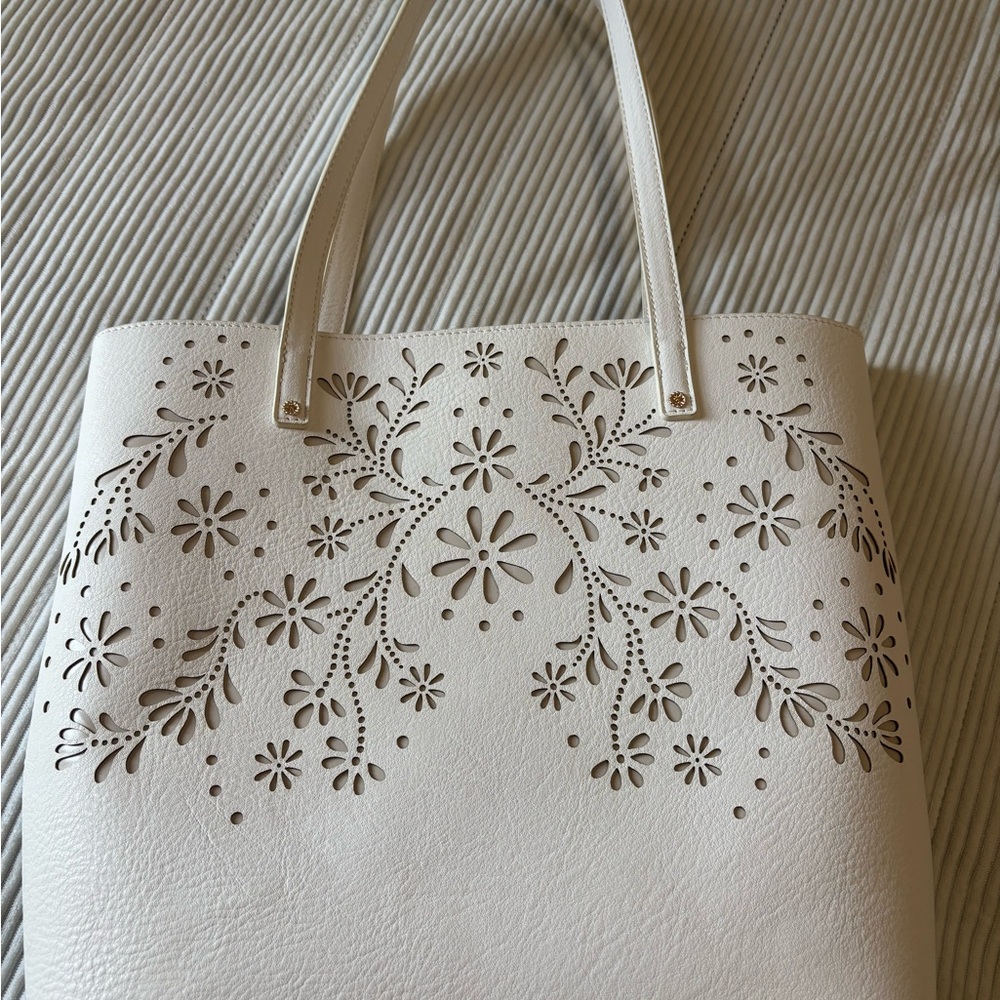 White Floral Bag